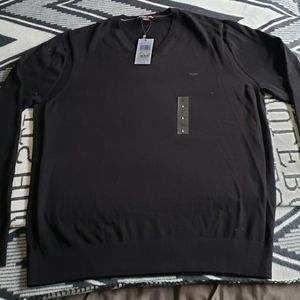 Michael Kors Black V-Neck Sweater L
